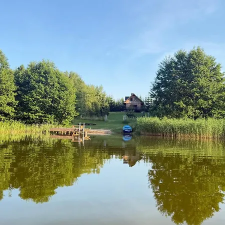 Tatil Evi Dom Mazurski Raj - 4 Sypialnie, Prywatny Pomost, Tradycyjna Balia, Sauna, Widok Na Jezioro